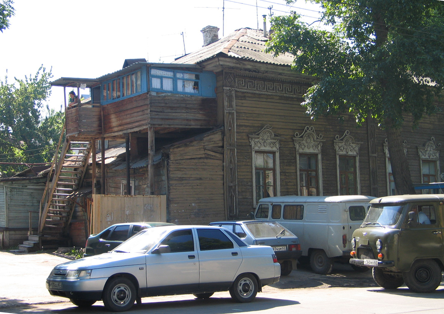 Старый деревянный дом в Самаре
